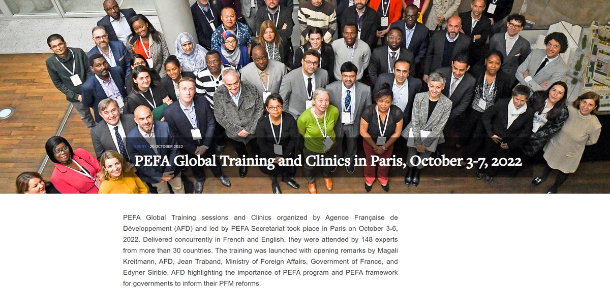 We loved working with 148 PFM participants from over 30 countries at the <a href="/PEFASecretariat/">PEFA</a> PFM Knowledge Blast in Paris! In-person Conference energy was terrific!!  Here is how it went &amp; stay tuned for the next!!! lnkd.in/gby3XZ7Y
<a href="/SEdyner/">SIRIBIE EDYNER</a> <a href="/AFD_en/">AFD_en 🇫🇷 🇪🇺</a> <a href="/wbg_gov/">World Bank Gov</a>