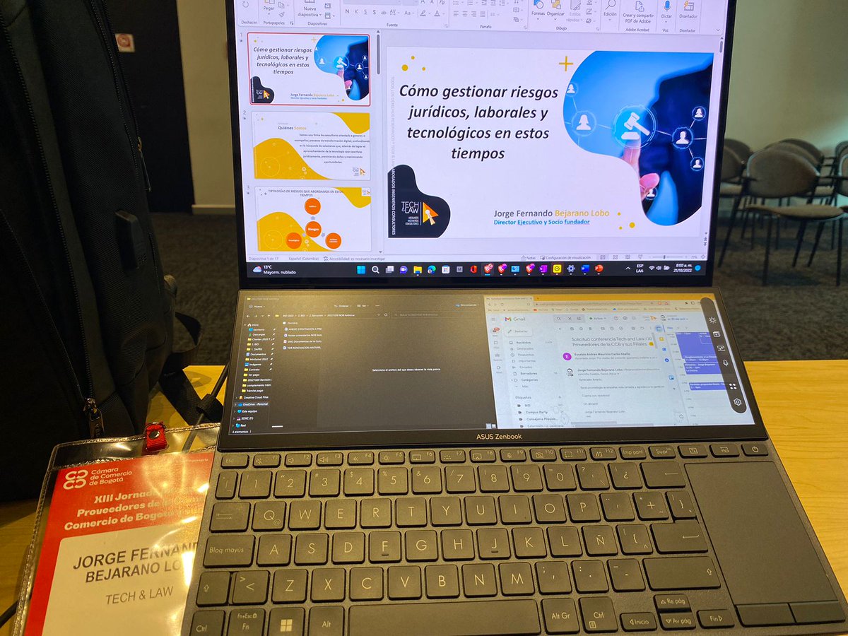 Todo listo para participar en la "XIII Jornada Integral de Proveedores de la CCB". Un privilegio apoyar a la <a href="/camaracomerbog/">Cámara de Comercio de Bogotá</a> en la revisión de riesgos y el fortalecimiento de la relación y resultados a obtener con sus proveedores