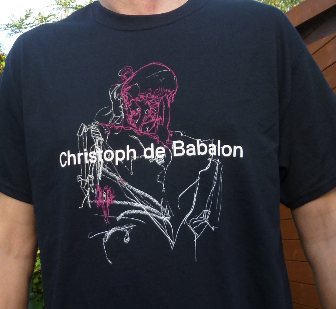 new <a href="/chrisdebabalon/">Christoph de Babalon</a> t-shirt, illustration by me