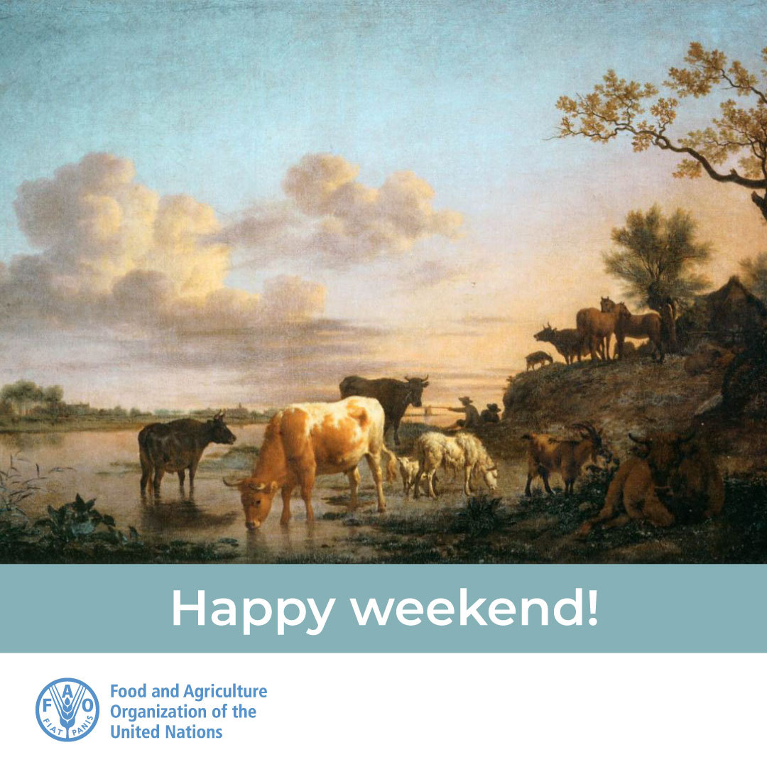 Our planet is full of incredible landscapes. 🌏💚They're not just beautiful, they are also precious ecosystems that provide food, water, shelter &amp; many other important ingredients that keep our planet healthy.

🎨 Animals by the River, Adriaen van de Velde. 1664

Happy #weekend!