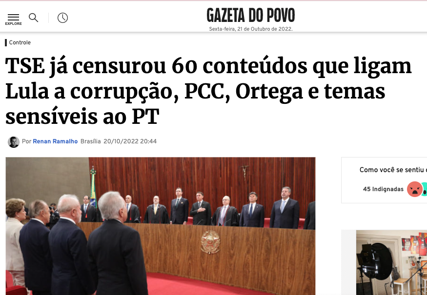 Rconstantino's tweet photo. A eleição mais manipulada da história! É uma vergonha o TSE ter partido desse jeito... https://t.co/4PqIVdH2X9