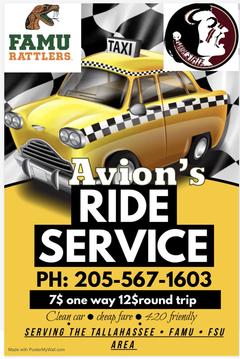 tonighttally's tweet photo. Cheap ride service in Tally !!!
#famu26 #famu25 #famu24 #famu23 #fsu25 #fsu26 #fsu24 #fsu23 https://t.co/vnBT5TV0he
