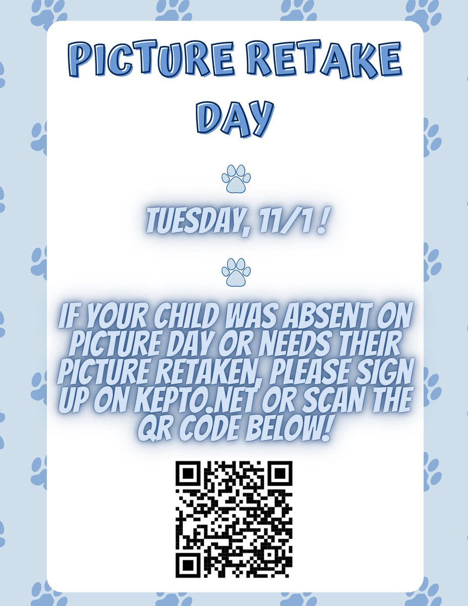 Picture retake day is 11/1!! @Carmelschools