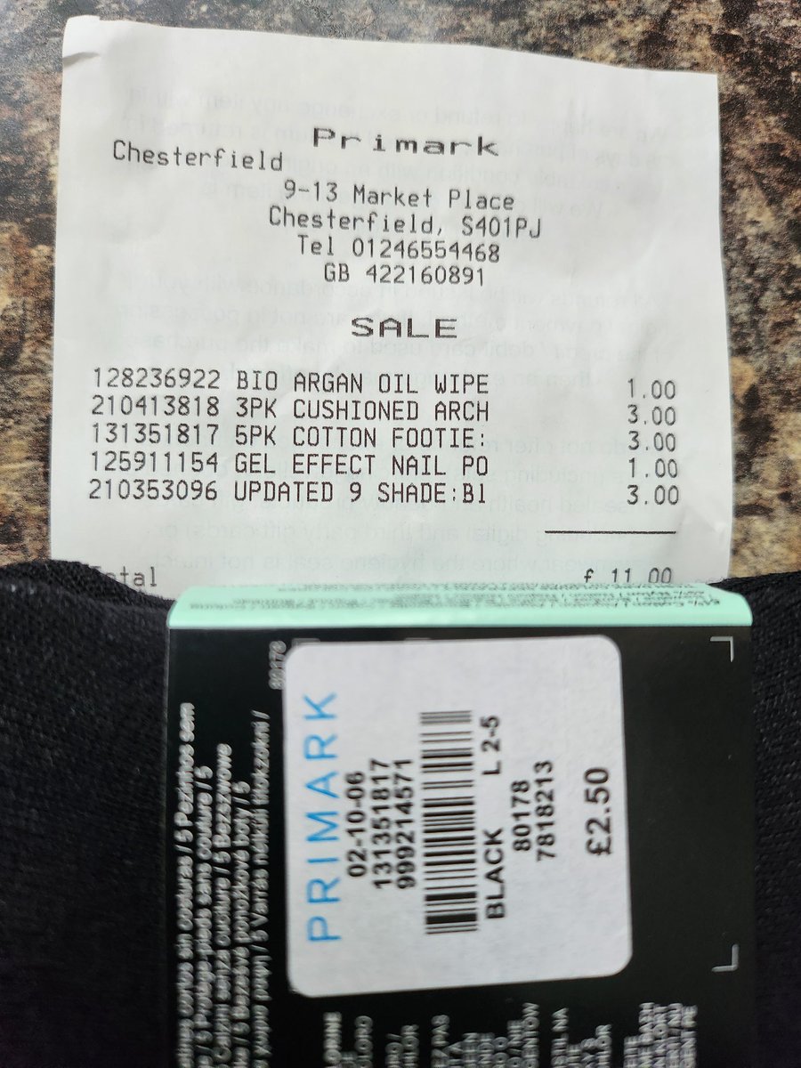 debbie_sleight's tweet photo. @Primark getting a bit fed up with being over charged for items.  It's happened on several occassions recently.  It may only be 50p a time but I'm not going to ignore it anymore! https://t.co/QQCqFJv8Xt