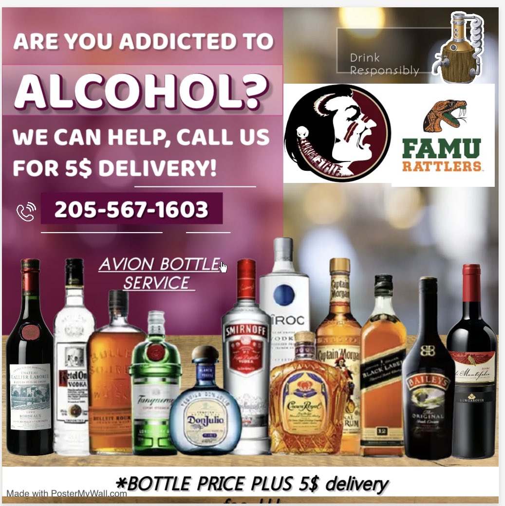 tonighttally's tweet photo. Bottle delivery service in Tally !!!
#famu26 #famu25 #famu24 #famu23 #fsu25 #fsu26 #fsu24 #fsu23 https://t.co/sRLYiyJwCE