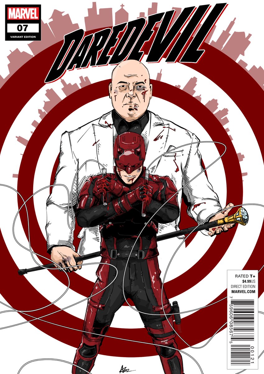 abri_monet's tweet photo. ‘The Man without Fear’
Daredevil Comic Cover I just got finished- https://t.co/Vz2ShNWpMw