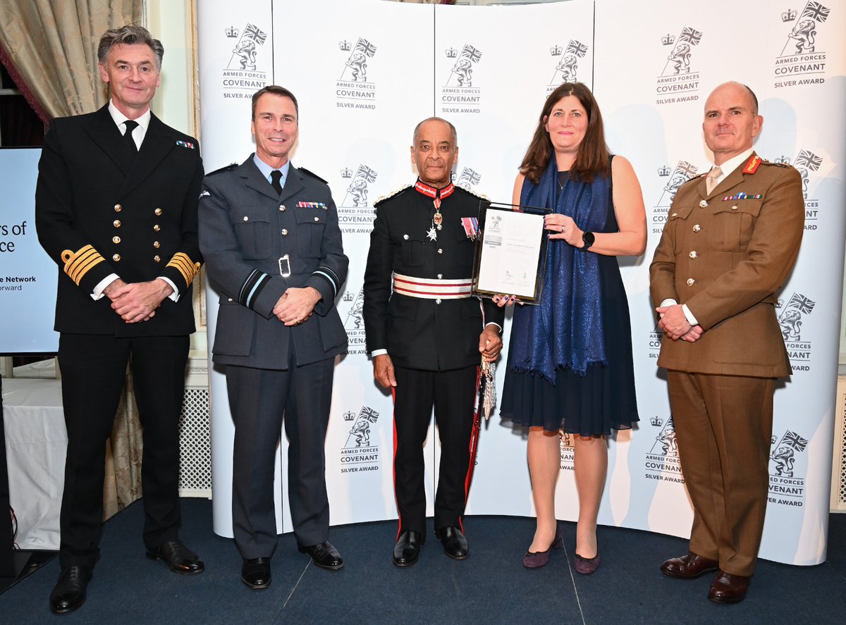 We've been awarded Silver at the ERS Awards, recognising our ability to advocate and promote the benefits of the AFC and the ERS to businesses. #SilverERS22 🌟 We'll continue to work with @ChamberMilitary to deepen links between the business and defence communities.