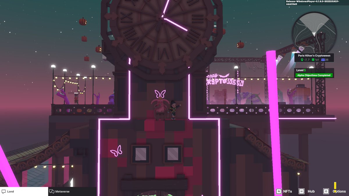 TermPort's tweet photo. @TheSandboxGame I just participated in the Paris Hilton  #Cryptoween Event. Dancing in the Clock Tower check out my screenshot below!
🎃👇 https://t.co/nTN9CCGT5u