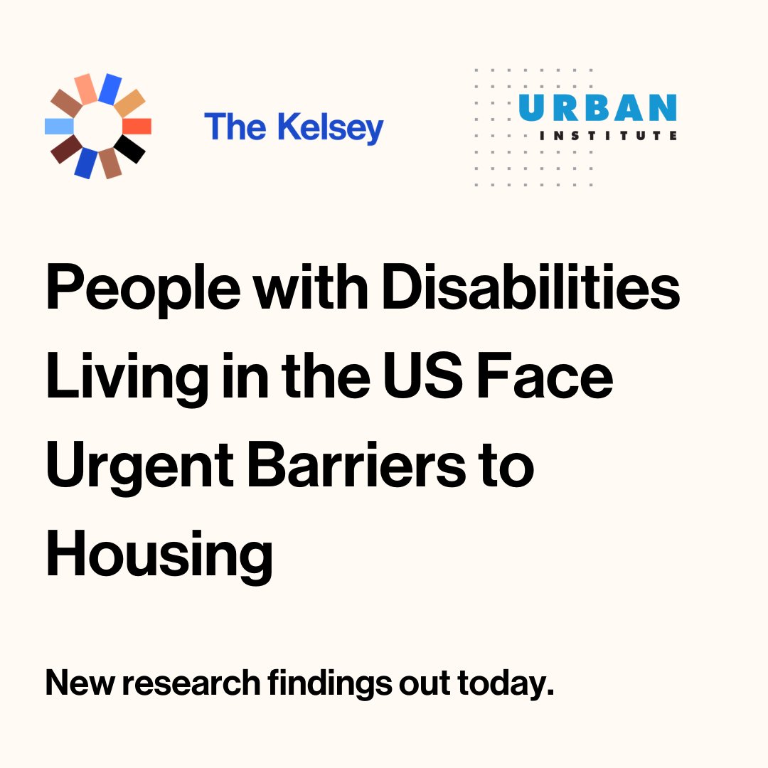 TheKelseyMore's tweet photo. Today, we & @urbaninstitute present new findings on how disabled people in households across the US are disproportionately impacted by barriers to affordable, accessible & inclusive housing and why we need #disabilityforward #housing now https://t.co/nXit2OtQCu https://t.co/VSDR1XbQwi