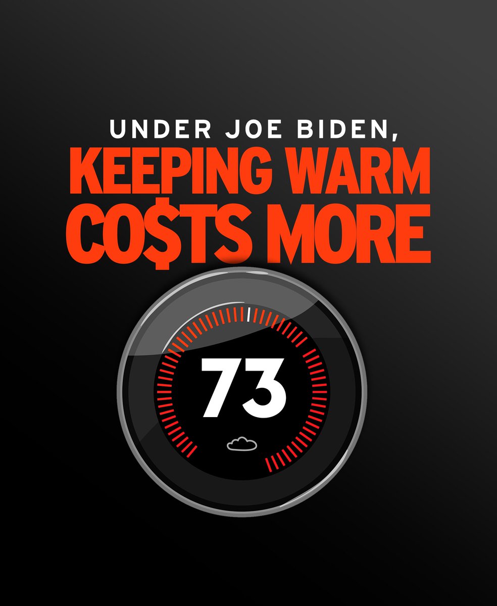 Because of @POTUS, energy costs are soaring this winter.