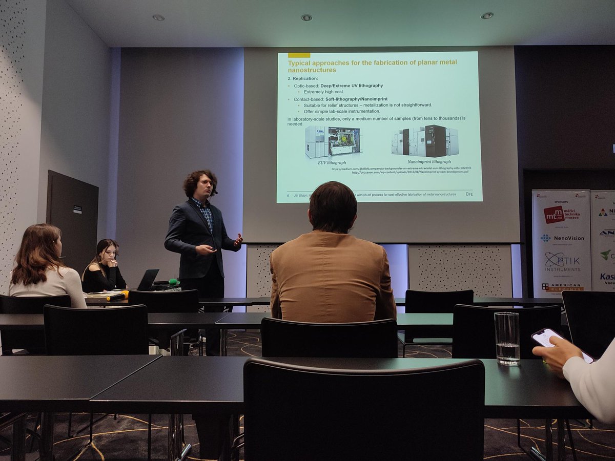 Biosensors_UFE's tweet photo. We have presented two contributions at 14th #Nanocon conference! They were focused on the #nanoimprint fabrication of #plasmonic structures and on the modes of all-dielectric #nanostructures. Great job, @slabyjir and Foozieh! https://t.co/1eO5o4ZMeZ