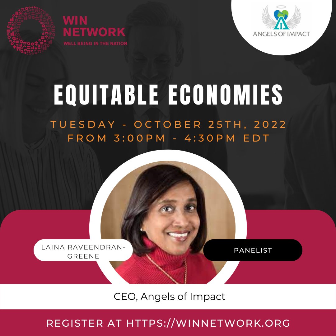 WEintheWorldOrg's tweet image. Join our panel of speakers this #WINWeek as we discuss moving a step closer to equitable well-being economies, and how to create lasting change by movement building!

Register here: bit.ly/3SSkwlk 

📅: October 25th, 2022
🕒: 3:00 - 4:30pm EDT. 

#WIN4EQUITY #WINNetwork