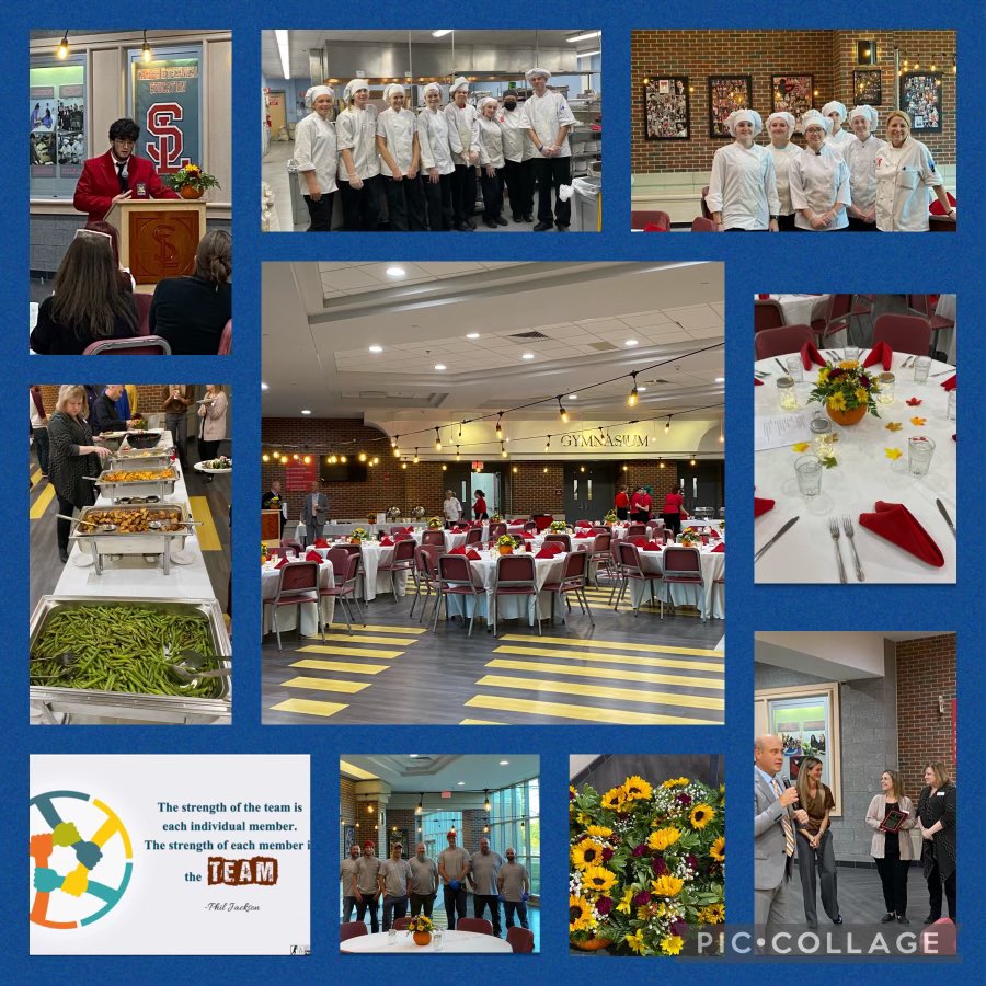 CTE hosted our Advisory Committee
members - local business/industry
partners for dinner and discussion.
Culinary Arts presentation was
professional and SkillsUSA President
Ben Carroll gave an awesome speech on his leadership.  Great evening - thank you to our advocates.