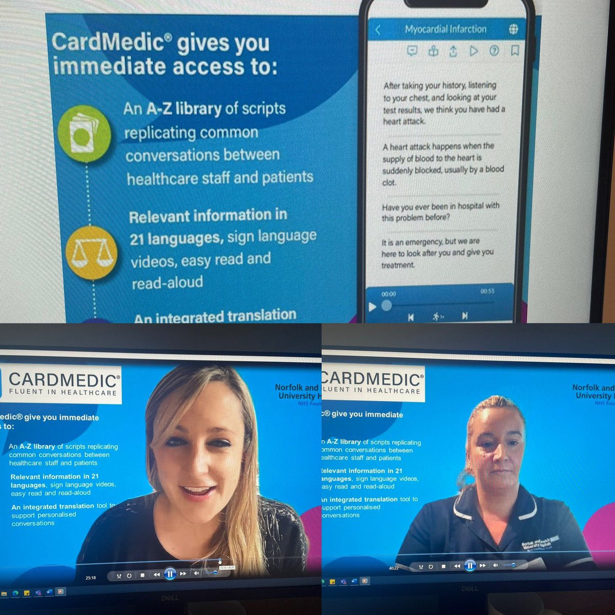 I stepped out of my comfort zone &amp; completed my first LIVE teams event with nearly 50 attendees!Very proud! Easy to talk about something which will help my nursing colleagues communicate with their patients! <a href="/cardmedic/">CardMedic</a> @NNUHChange <a href="/SarahHomewood3/">Sarah Homewood</a> @phillrushmere <a href="/MirellaLingwood/">Mirella Lingwood (she/her)</a>