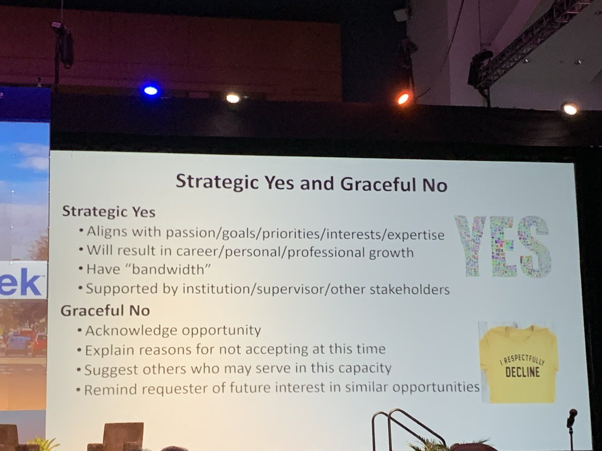 You know you married a good guy when he sends you screen shots from a talk he is attending at #IDSA2022 on topics near and dear to your heart in your professional life 
#CareerDevelopment #WomenInMedicine #WomenInLeadership 
Learning to say No (women struggle with this)