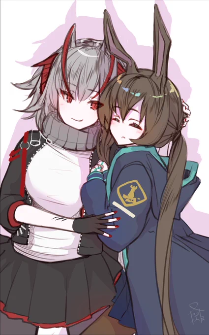 アニメ近いのでアーミヤとだぶち再掲 #アークナイツ #明日方舟 #Arknights 