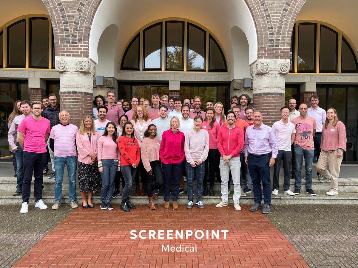 screenpointmed's tweet photo. The #ScreenPointMedical team is #TeamPink this week in support of #BreastCancerAwareness! We are all highly motivated to develop technology that can make a difference in the early detection of breast cancer.

#FunFriday #Transpara #BreastAI #BreastCancerAwarenessMonth https://t.co/krjTfGXlEn