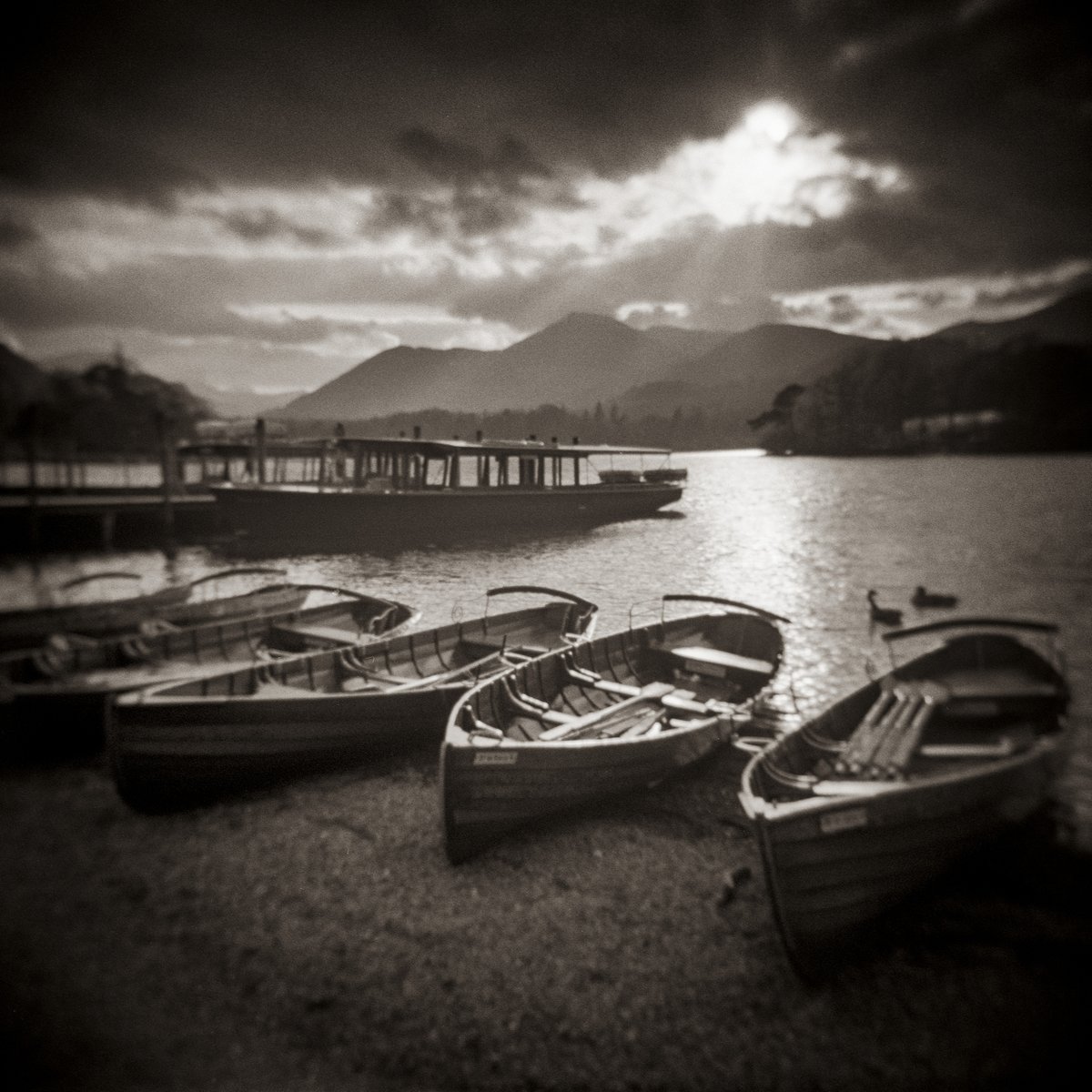 Reworked scan of a fvourite #holga image. this one defo going in my debut zine (vol1 Out NOV 22) dedicated to ...#Holga images! #filmphotography #HolgaWeek2022 #HolgaWeek Derwentwater @lakedistrict #lakelanders