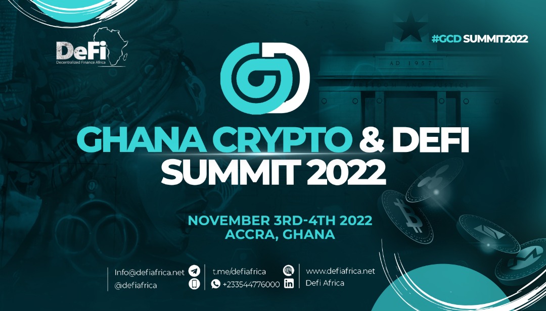 Metis Africa will be showing up to the biggest Defi and crypto summit in Ghana, 'The Ghana Crypto & DeFi Summit 2022'. Let's meet and discuss the limitless possibilities of #Web3 in the African ecosystem. 🗓️ NOVEMBER 3 - 4 📍ACCRA, GHANA @defiafrica @MetisDAO #GCDSummit202