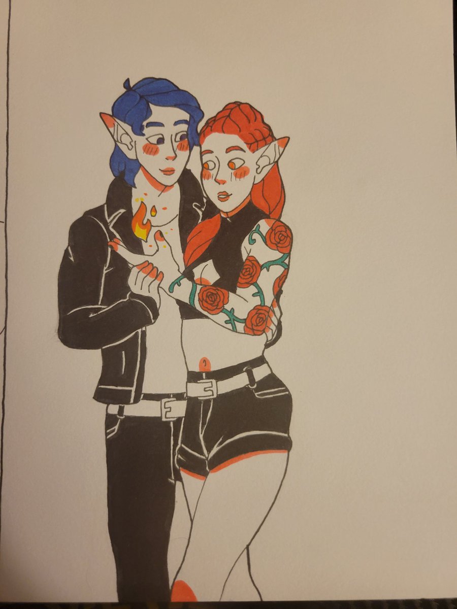 ntirzaman's tweet photo. OCtober 20: Mentor
Rowan teaching Reila how to use magic (he's totally not in love with her)
#Reila #Rowan #Roweila #art #drawing #sketchbook #mentor #magic #markers #marker #fire #oc #ocs #ocart #originalcharacter #originalcharacterart #originalcharacters https://t.co/toXgrX46N3