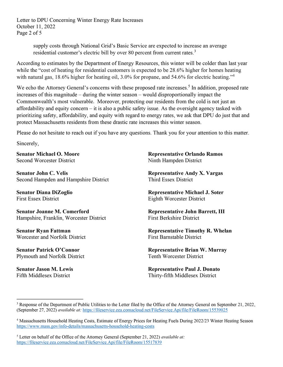 EricLesser's tweet photo. I joined a letter written by @SenMikeMoore and @Orlando_Ramos expressing concern to the DPU about the increase in energy rate that is expected to impact residents.

With winter coming up fast, it's more than just an affordability concern – it's a public safety concern! https://t.co/3BNjAxyblR