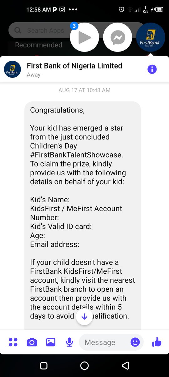 _Teewalters's tweet photo. @FirstBankngr Why will my son be omitted to receive his prize still not be given till now... Pls respond to your dm and contact the first Bank team in charge maybe they pocket his prize @FirstBankngr @FBN_help 
Am @pweetymumwilAni on Facebook. His details is with you via Dm on Facebook https://t.co/2DWIQ1QQZI