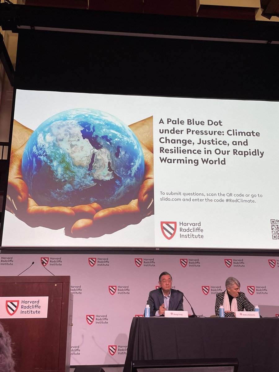 JadeSouthEnd's tweet photo. Climate change symposium, Harvard Radcliffe Institute https://t.co/mj6HczSYY8
