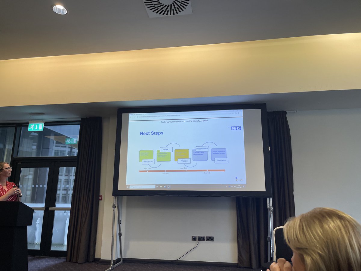datt_colette's tweet photo. Excellent to hear from #fionalynch ⁦#NHSI/E #nursefellow re: managing conflict , progress &amp; next steps..online platform, education, regional champions ⁦@CYPNurseLeaders⁩ https://t.co/GsETb7d59R