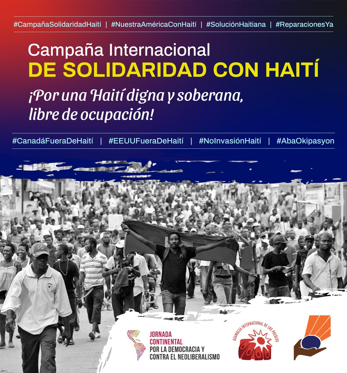 CSA_TUCA's tweet photo. 🇭🇹 ¡La clase trabajadora de las Américas hace parte de la Campaña Internacional de Solidaridad con #Haití!
#CTSP #CTH @CSH
@RafaelFreireCSA @KairaReece @JordaniaUrena04 @CiceroSilva_CSA
@SeguimosLucha
#CampañaSolidaridadHaití
#NuestraAméricaconHaití #SoluciónHitiana https://t.co/WasZdAu52p