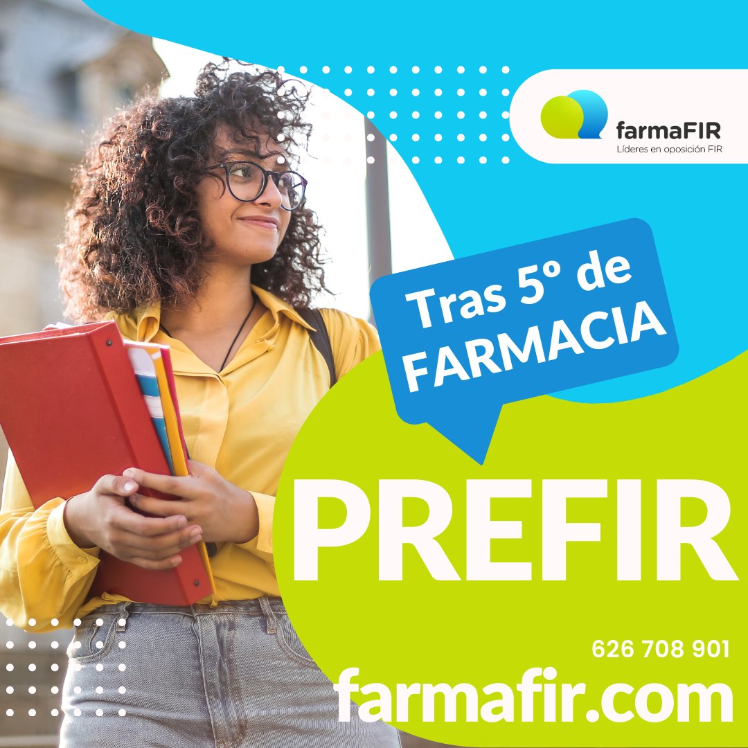 farmaFIR's tweet photo. PREFIR: Tras 5º de FARMACIA, aprovecha tu tiempo, adelanta materia y... ¡saca ventaja!
#VaASerQeuFIR https://t.co/YcuwBhfunO