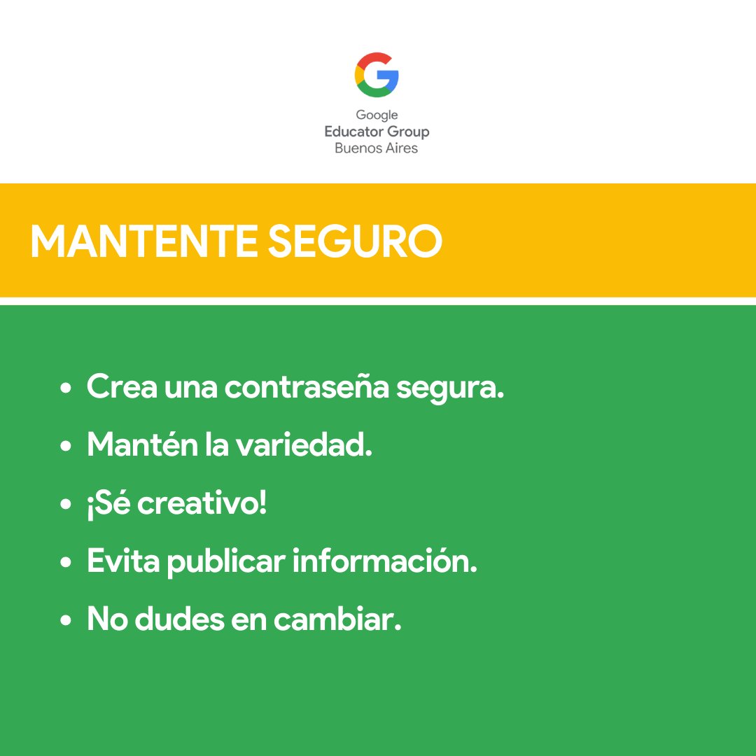 GEGBuenosAires's tweet photo. ¡Cerramos la Semana de la Ciudadanía Digital!
¿Sabés cómo actuar en Internet? Acá te dejamos 2 pilares de la ciudadanía digital ¡A tomar nota!
Fuente: #segenialeninternet #BeInternetAwesome
#googleforedu @GegProgram @GEGHispano @GlobalGEG #semanadelaciudadaniadigital https://t.co/ZXz6pPFQkK