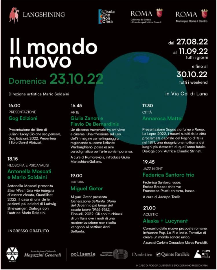 MatteiAnnarosa's tweet photo. Questa domenica, 23 ottobre, vi aspetto, alle 17,30, da Vanni a via Col di Lana 19.. https://t.co/NBn81tYQRN