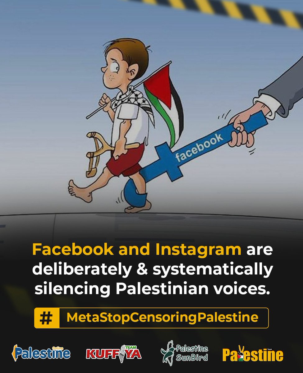 gazabehindscens's tweet photo. Facebook and Instagram are deliberately and systematically silencing Palestinian voices. 
#MetaStopCensoringPalestine https://t.co/A1Iy2p1h8H