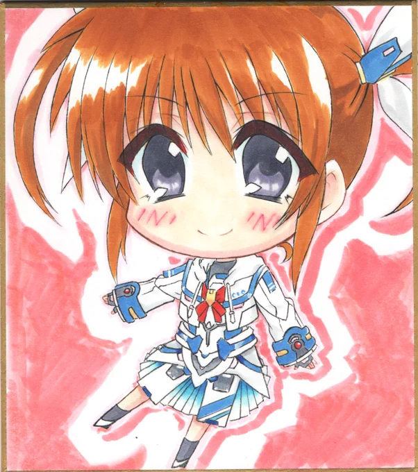 インフィニティソウルズなのはさん参戦おめでとうこれからはやてちゃんやフェイトちゃんも来るのでものすごく楽しみです(≧∀≦)今の所、なのはさんとはやてちゃん描いたのでフェイトちゃんも記念に描きます(*'∀`)#infinity_souls #CIG #ソウルズ #nanoha 