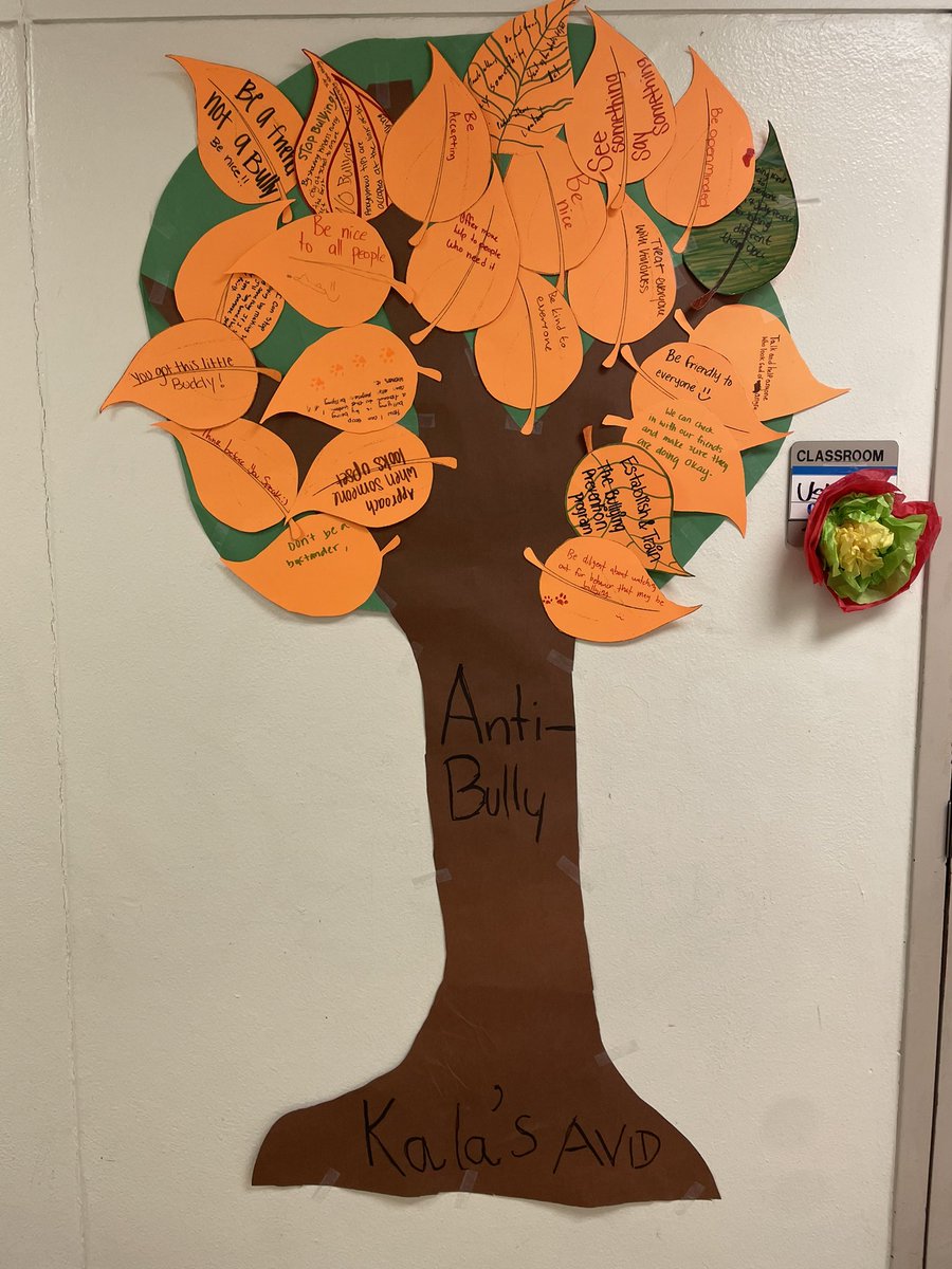 CounselorAdri_'s tweet photo. Thank you @HAIS_ECHS Mrs. Kala’s Avid for creating such an amazing #unitytree during #hisdBullyingPreventionWeek @SELHISD @HISD_ACC @HISDHighSchools https://t.co/04Dh4Dx4RN