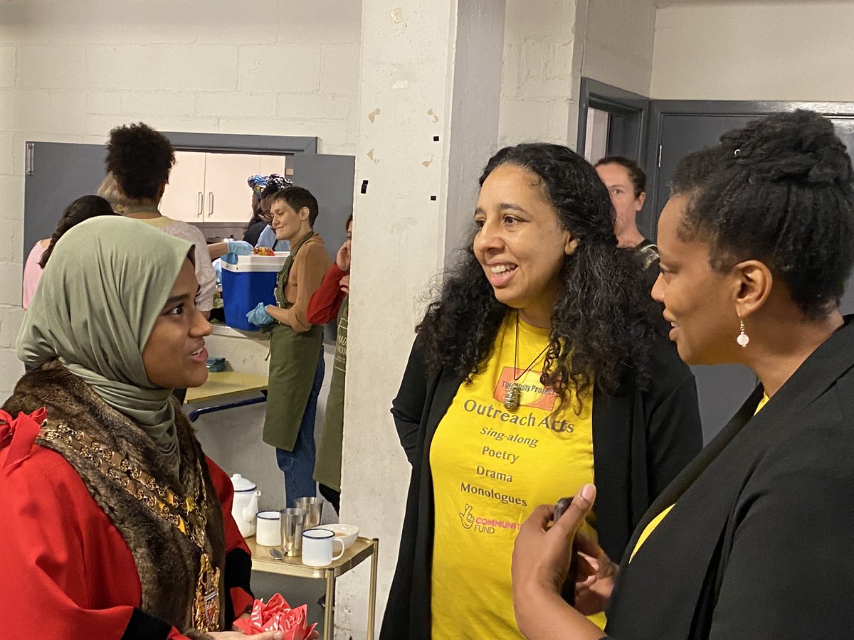 Our Community Feast was back again this month. The weather meant we had to move in doors to the undercroft of St Thomas’ church, soon to be transformed in to a new community hub for our neighbourhood. Thank you to our partners @Made_In_Hackney & @TheAmityProject @BroadgateLondon