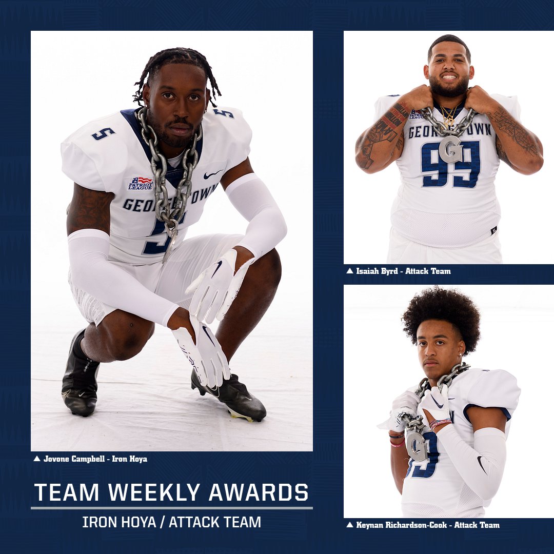 Putting in work this week! Congrats to <a href="/topboyjovi/">Top 💫</a>, <a href="/ZaeLive99/">Isaiah Byrd 9️⃣9️⃣</a> and <a href="/KeynanCook/">Keynan Richardson-Cook</a> for their team awards!

#HOYASAXA | #DEFENDTHEDISTRICT