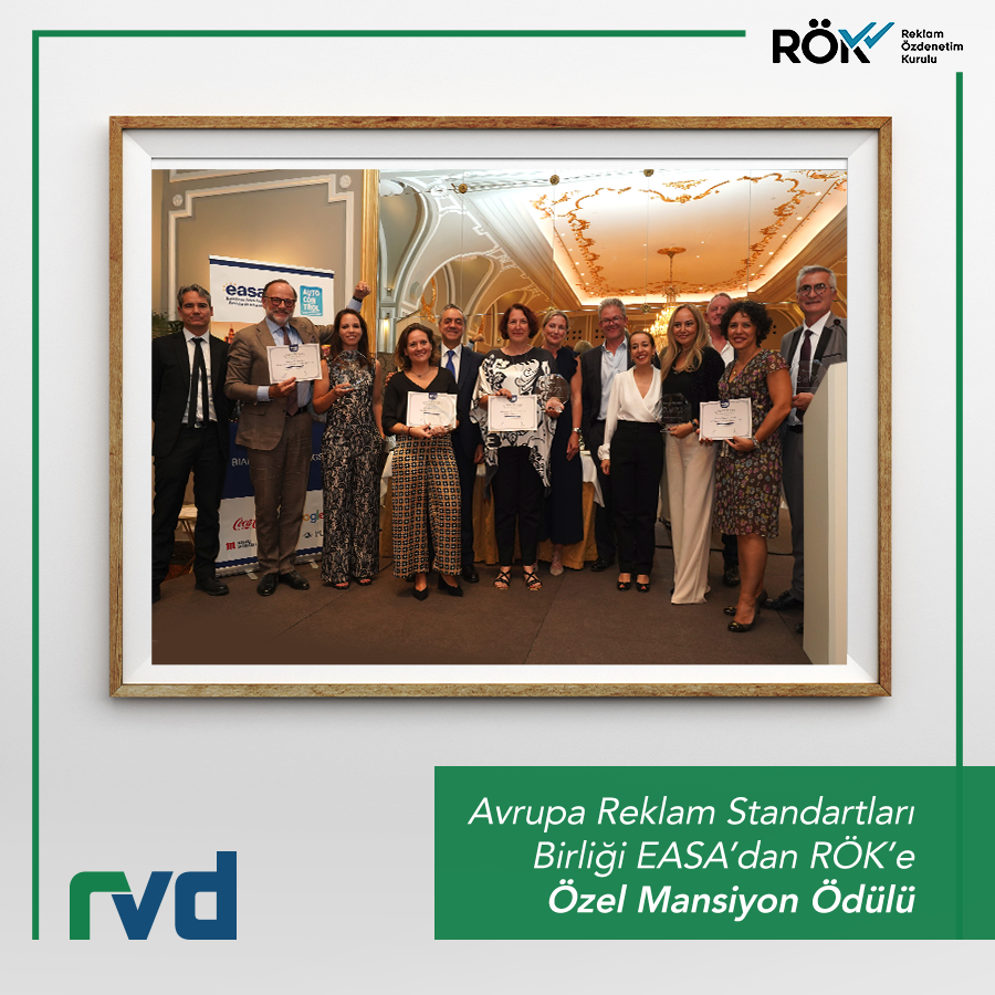 Reklam Özdenetim Kurulu (RÖK) öncülüğünde hayata geçirilen Influencer’lar tarafından yapılan reklam çalışmalarının yapay zeka kullanılarak taranması projesi,
EASA 2022 Best Practice Awards’da Özel Mansiyon Ödülü aldı.