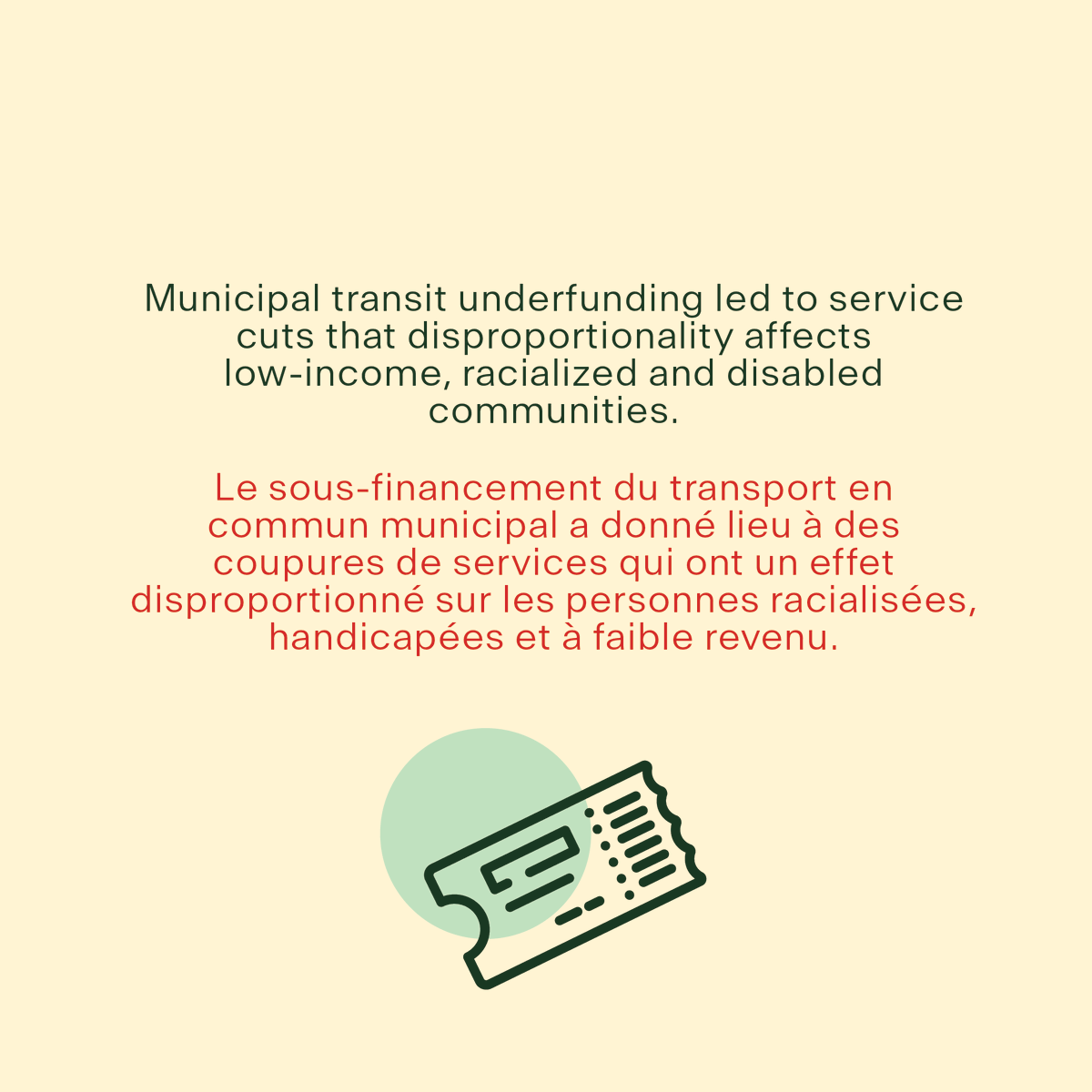 CFSON's tweet photo. Accessible transit is a climate justice issue, an equity issue, and a public health issue. Students deserve access to a transit system that meets their needs - this election, we are calling for just that. #DemandOurFuture https://t.co/mEIGBz02KX