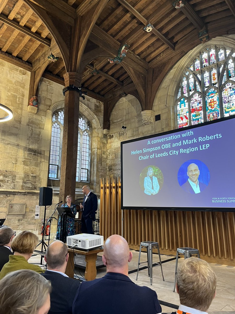 York and North Yorkshire Combined Authority (@ynycombined) on Twitter photo A great conversation between our Chair <a href="/HelenSimps/">Helen Simpson OBE</a> and Chair of @LeedsCityRegion, <a href="/mark_d_roberts/">Mark Roberts</a>. #YNYBusinessSummit A great conversation between our Chair <a href="/HelenSimps/">Helen Simpson OBE</a> and Chair of @LeedsCityRegion, <a href="/mark_d_roberts/">Mark Roberts</a>. #YNYBusinessSummit