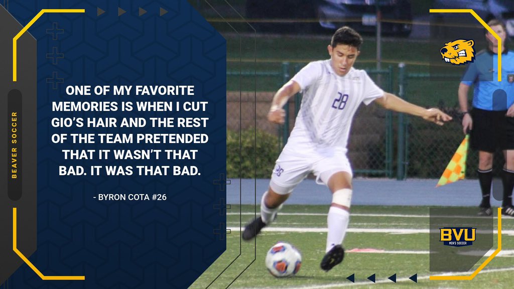 BVUMSoccer's tweet photo. Today’s the last day of senior features and we start with Byron Cota!
Byron is a senior Biology major from Sioux City, IA!
#BeaverSeason #DamFam https://t.co/XzOyKZ5CTQ