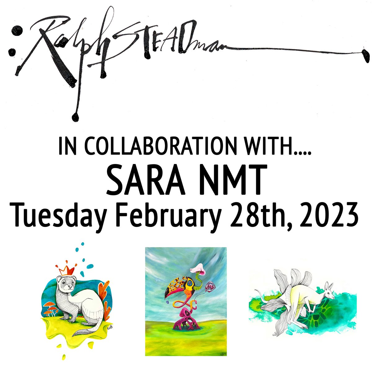 sara_nmt's tweet photo. So excited & honored to collaborate with @SteadmanArt and all these amazing artists!
Absolutely in love with @witty_shitty 's work (Artist of next drop for this collection)
๐๐ฟโค๏ธthe amount of detail in her nature insipred paintings are out of this world๐#steadmanverse #tezos https://t.co/DN8OJeuVnA
