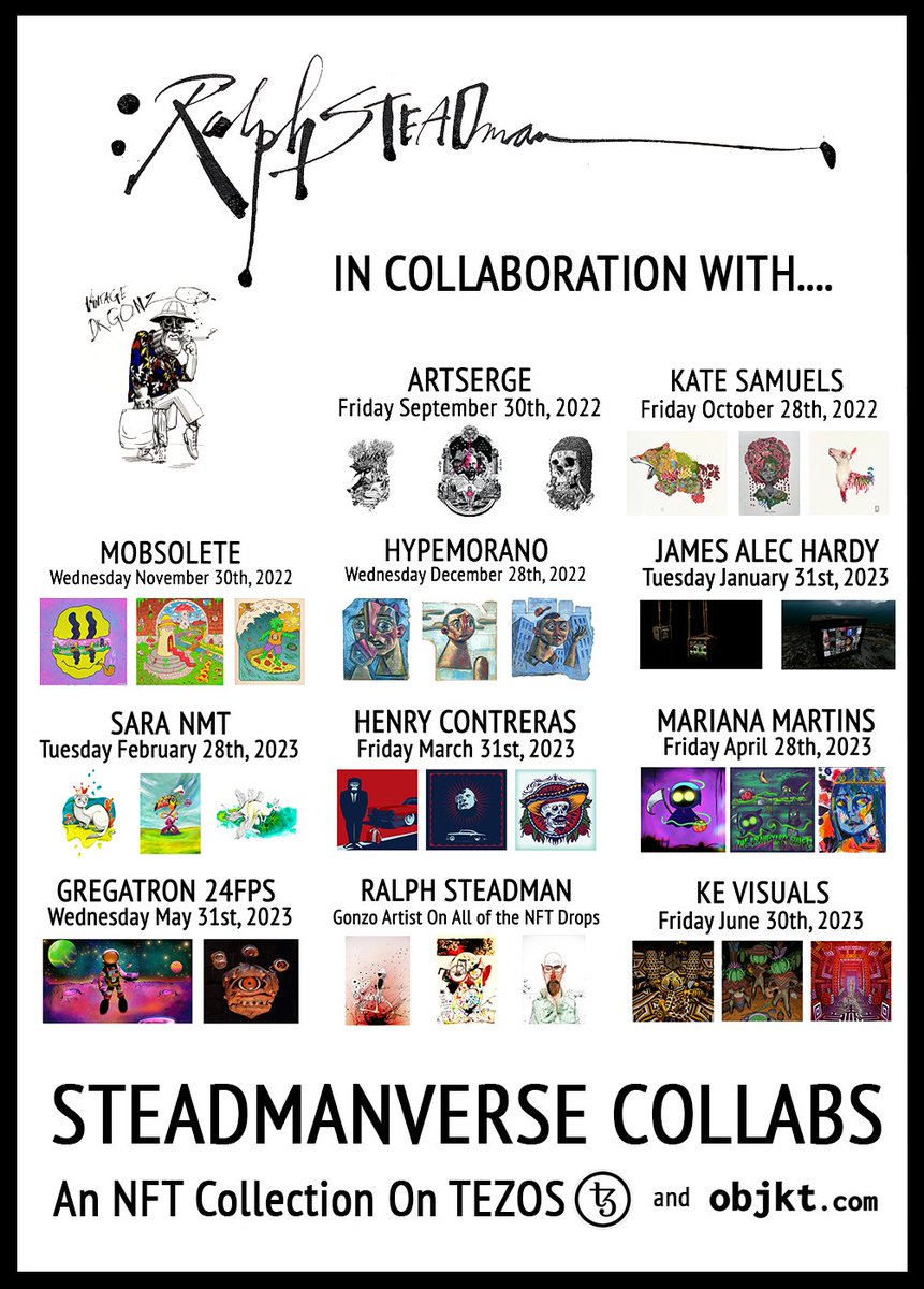 sara_nmt's tweet photo. So excited & honored to collaborate with @SteadmanArt and all these amazing artists!
Absolutely in love with @witty_shitty 's work (Artist of next drop for this collection)
๐๐ฟโค๏ธthe amount of detail in her nature insipred paintings are out of this world๐#steadmanverse #tezos https://t.co/DN8OJeuVnA