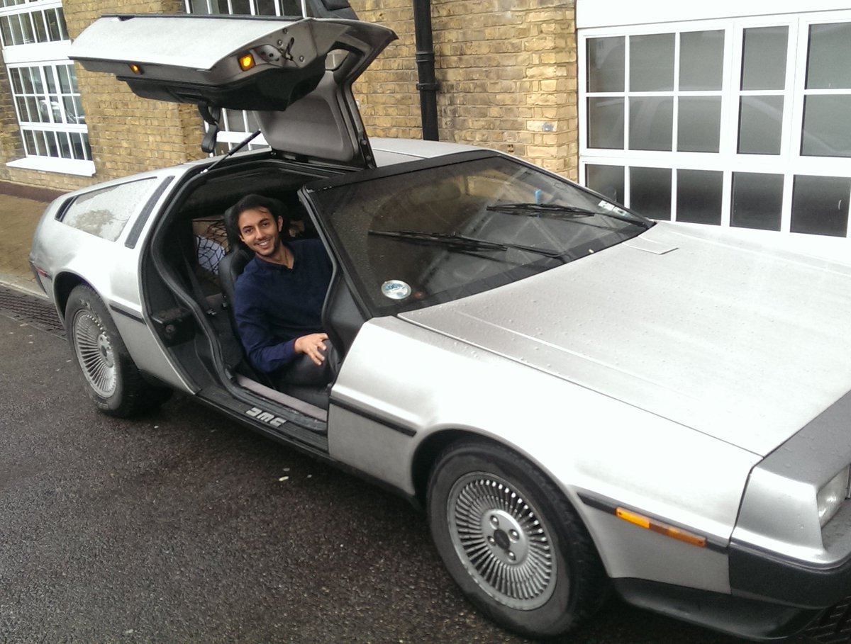 Happy #BackToTheFutureDay to those that celebrate 🥳

Today marks 7 years since I had hair, no glasses, and an actual DMC Delorean broke down outside the <a href="/friends_earth/">Friends of the Earth</a> office and asked for help!