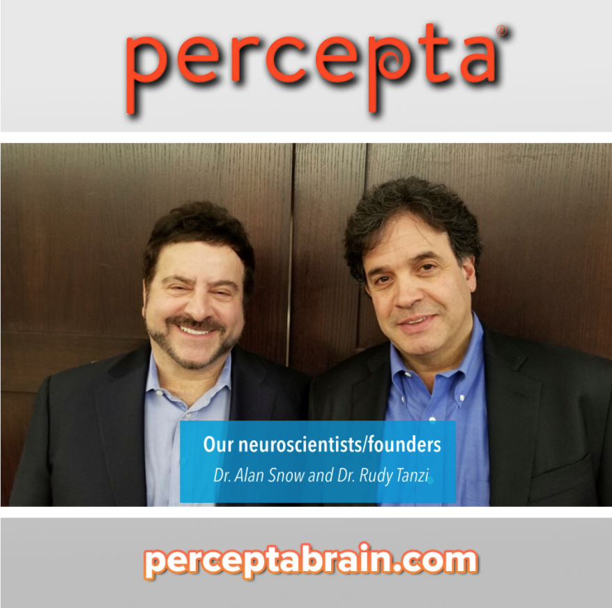 perceptabrain's tweet photo. Meet the two #neuroscientists behind Cognitive Clarity Inc - the company behind #Percepta products! Dr. Snow &amp; Dr. Tanzi have a combined 60 years of scientific research &amp; are the world’s leading authorities on #brainaging, #memory, &amp; #cognition. More at https://t.co/ZZ6i5bHM0P. https://t.co/jqTe6WbEBM