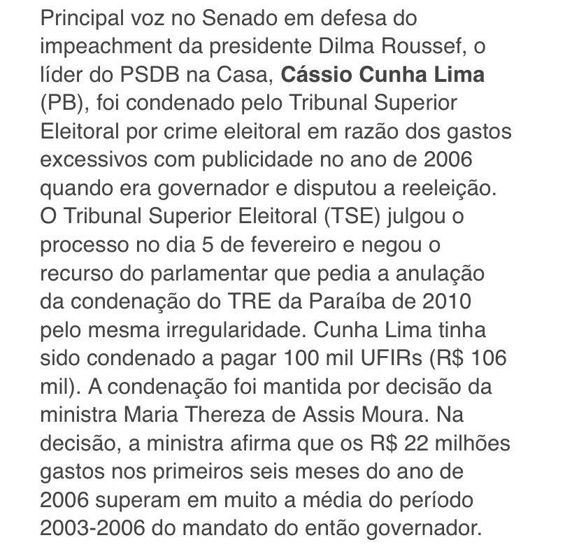 cogenes's tweet photo. Pedro Cunha Lima reclamando de gastos com publicidade da atual gestão, só lembro disso aqui:

Cássio Cunha Lima, foi CONDENADO por crime eleitoral por gastos excessivos com publicidade em ano eleitoral.

Cássio gastou R$ 54,8 MILHÕES (corrigidos) em 6 MESES.

#DebateNaTVBorborema https://t.co/evxqNc7Mcu