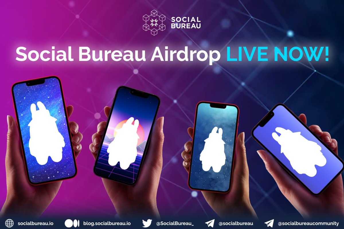 airdropinspect's tweet photo. New airdrop: Social Bureau
Total Reward: 150 Free Mints
Rate: ⭐��⭐️⭐️⭐️
Winners: Top 150
Distribution: 6th December

Airdrop Link: https://t.co/MoAH9WIPzB

#Airdrop #Airdrops #Airdropinspector #SocialBureau #Crypto #Bitcoin https://t.co/SsAEGHDkSq