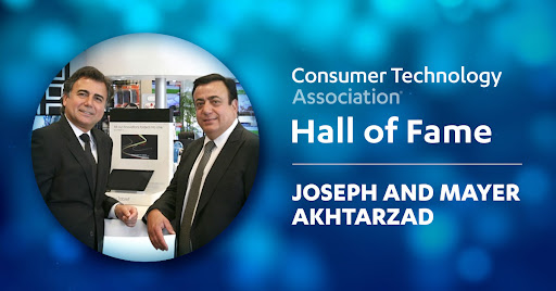 The founders of <a href="/VideoandAudioC/">Video & Audio Center</a> Joseph Akhtarzad &amp; Mayer Akhtarzad will be inducted into CTA’s Hall of Fame. LA's premier consumer tech retailer was the first to sell the newest tech equipment in the U.S. Join as we honor their contributions to tech: web.cvent.com/event/fdb56977…