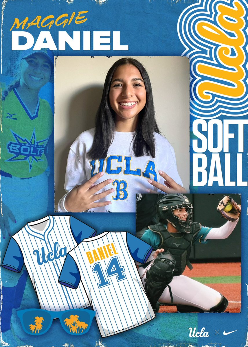 I’m beyond excited to announce that I’m joining the @UCLASoftball family 💙💛 Thank you @Coach_Inouye, Coach Lisa, and Coach Kirk for believing in me and giving me the opportunity to be a Bruin 🐻 4’s up!!!!