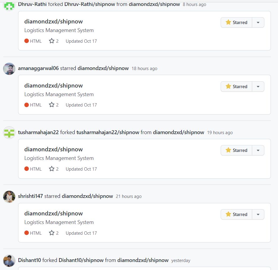 PiyushDOfficial's tweet photo. My face when opening my GitHub today :
Kudos to everyone who is starting their Opensource journey! And special one to them who are starting their journey with shipnow ✨
Haven't started yet? There you go! 🤩
https://t.co/bhruNkr2sU
#OpenSource #hacktoberfest #shipnow #python https://t.co/4nqYWVOydb